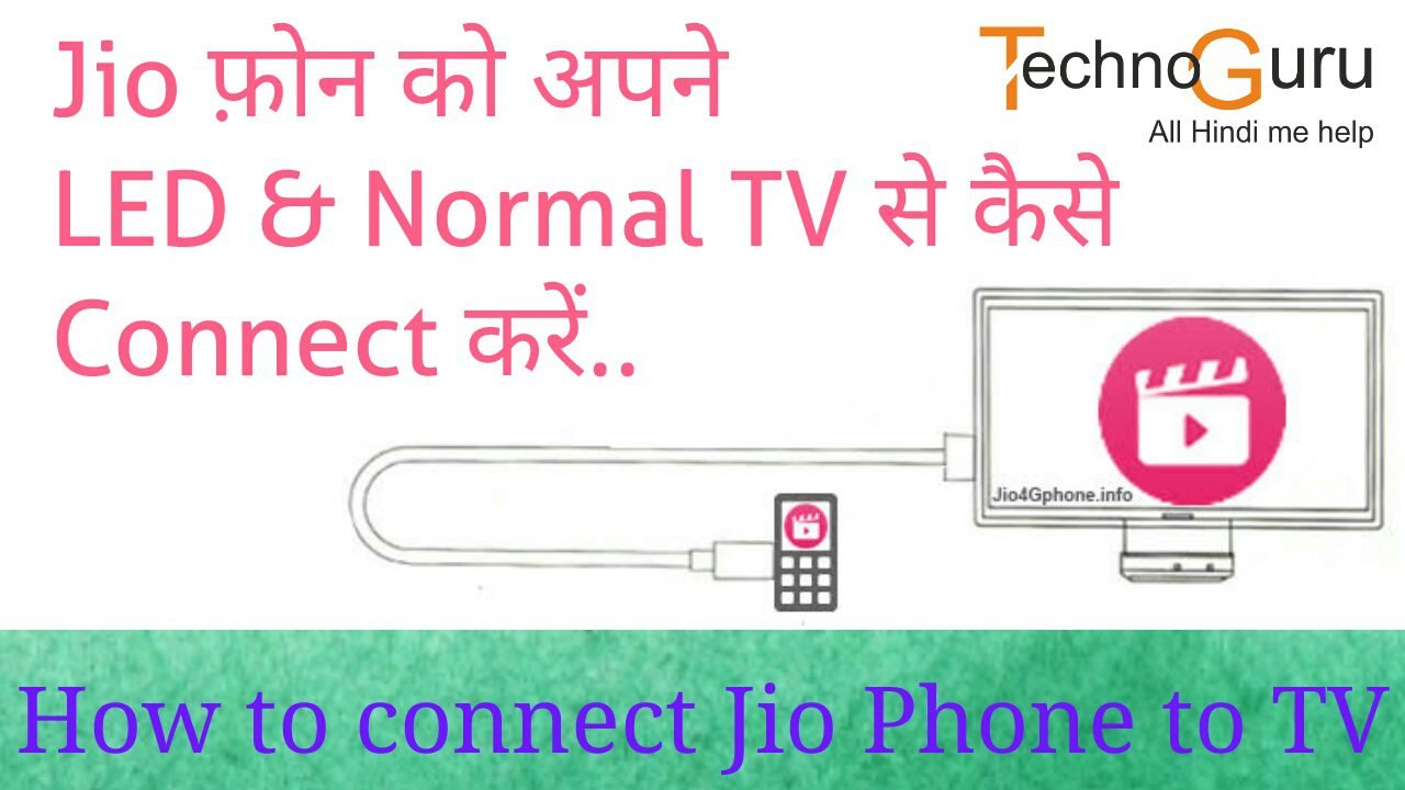 how to connect jio phone to tv in hindi 1 1