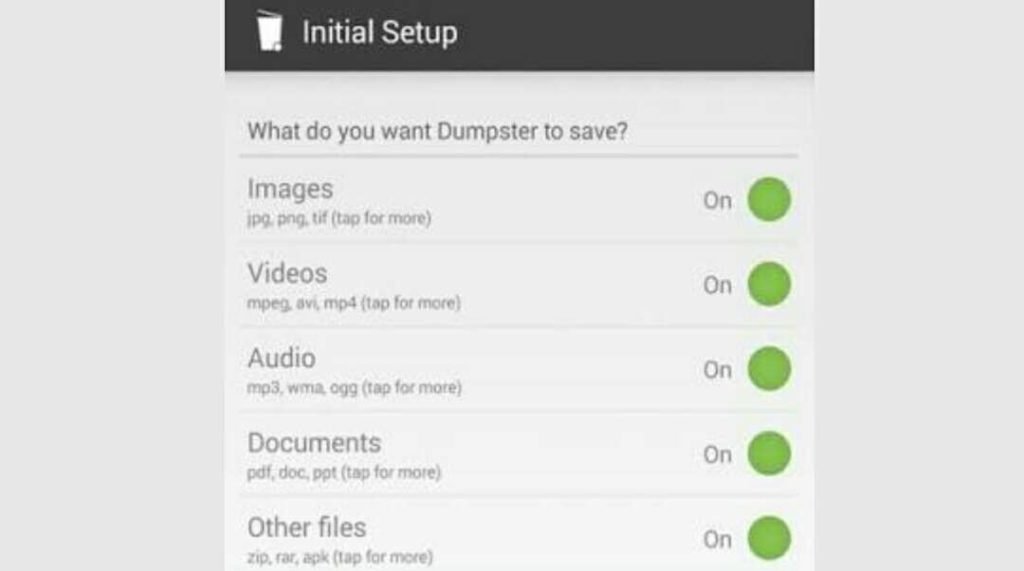 How to use Recycle bin on Smartphone with Dumpster App in hindi