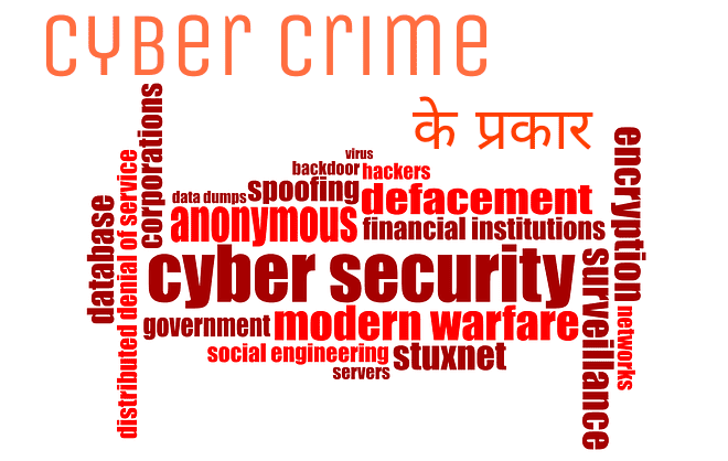 Type of cyber crimes in hindi