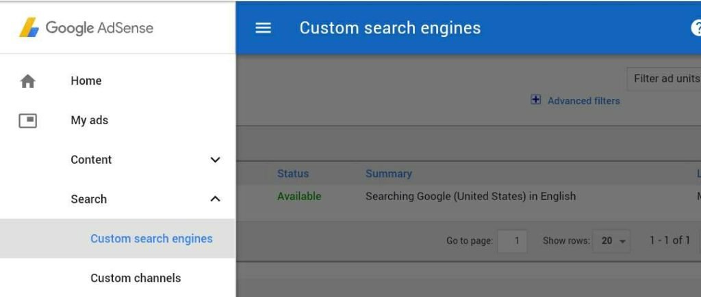 how to connect google custom search to adsense