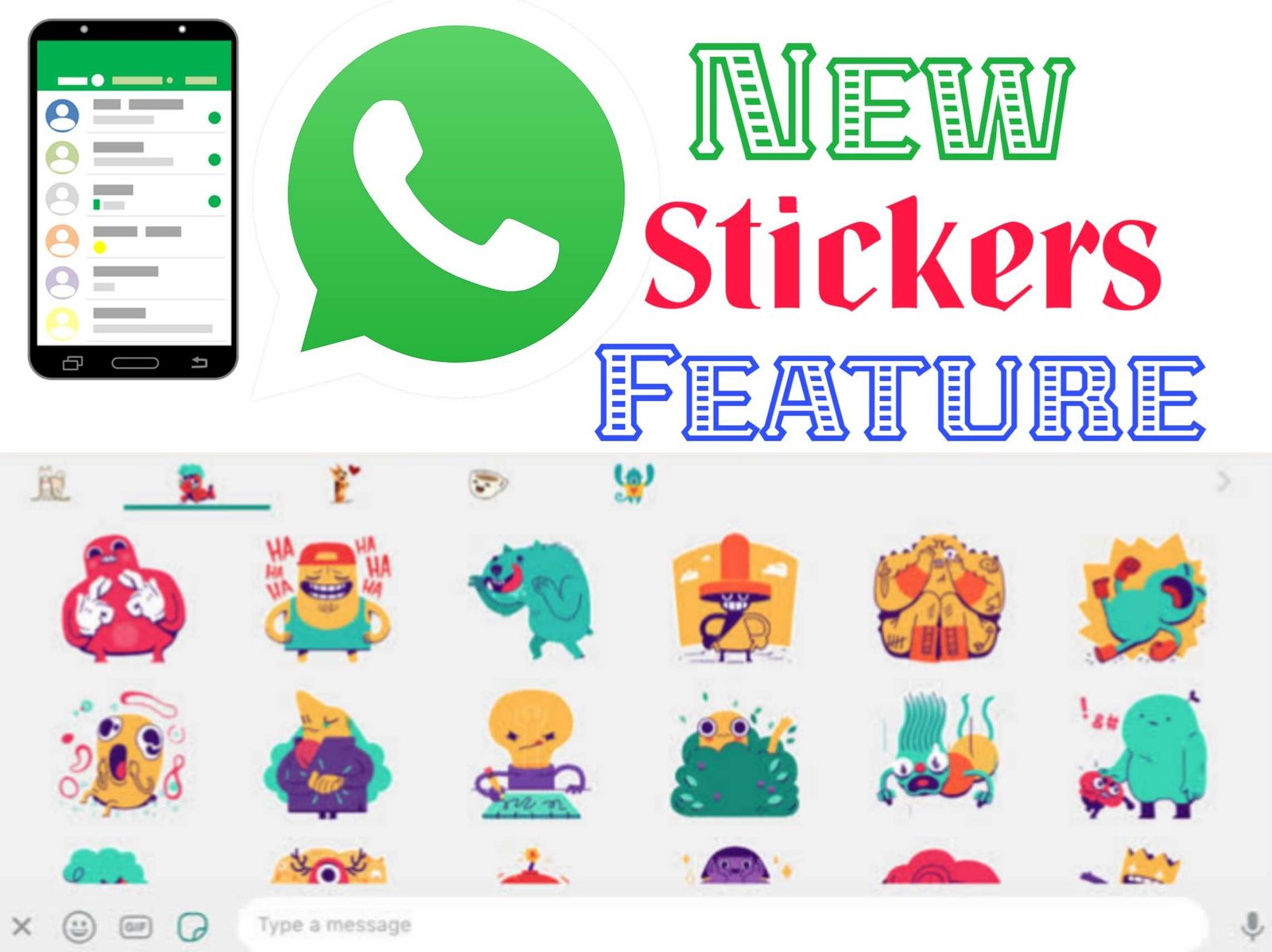 WhatsApp Stickers Feature को इस प्रकार करे Download और इस्तेमाल!