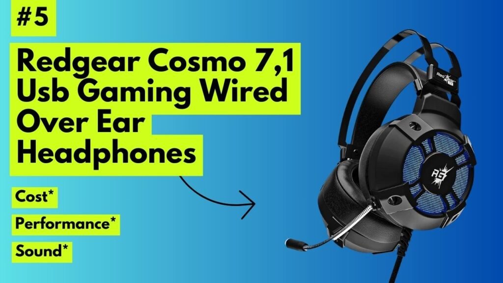 Redgear Cosmo 71 Usb Gaming Wired Over Ear Headphones
